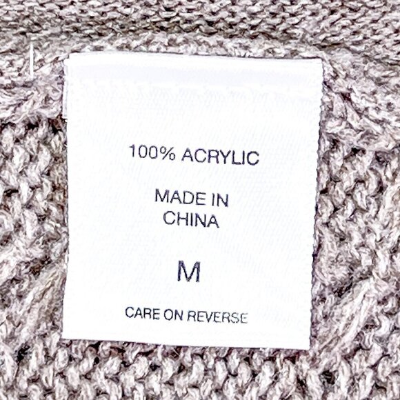 Women's New York & Company Sweater | Tan | Crew Neck | Medium | Pockets - Picture 12 of 13